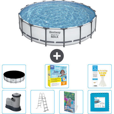 Bestway Piscina Steel Pro Max Rotonda - 549x122 Cm - 8-pezzi S566 Bestway Piscina Steel Pro Max Rotonda - 549x122 Cm - 8-pezzi S566