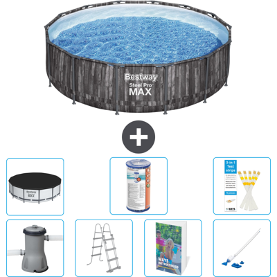 Bestway Piscina Steel Pro Max Rotonda - 427x107 Cm - 8-pezzi S549 Bestway Piscina Steel Pro Max Rotonda - 427x107 Cm - 8-pezzi S549