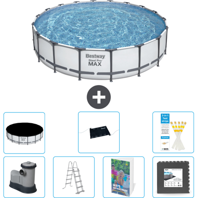 Bestway Piscina Steel Pro Max Rotonda - 549x122 Cm - 8-pezzi S543 Bestway Piscina Steel Pro Max Rotonda - 549x122 Cm - 8-pezzi S543