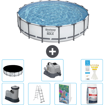 Bestway Piscina Steel Pro Max Rotonda - 549x122 Cm - 8-pezzi S649 Bestway Piscina Steel Pro Max Rotonda - 549x122 Cm - 8-pezzi S649