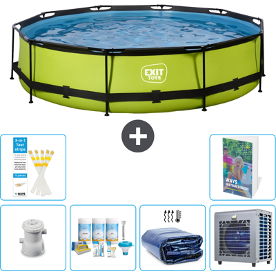 EXIT TOYS Exit-toys Piscina Exit Rotonda - 360x76 Cm - 7-pezzi S302 EXIT TOYS Exit-toys Piscina Exit Rotonda - 360x76 Cm - 7-pezzi S302