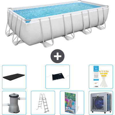 Bestway Piscina Power Steel Rettangolare - 488x244x122 Cm - 8-pezzi S524 Bestway Piscina Power Steel Rettangolare - 488x244x122 Cm - 8-pezzi S524