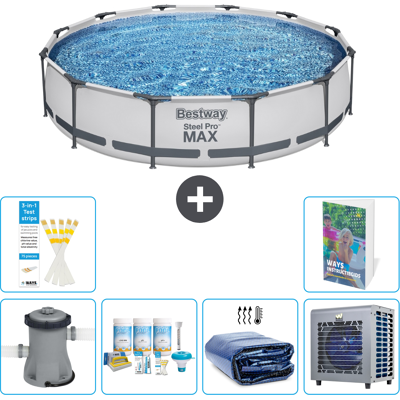 Bestway Piscina Steel Pro Max Rotonda - 366x76 Cm - 7-pezzi S302 Bestway Piscina Steel Pro Max Rotonda - 366x76 Cm - 7-pezzi S302