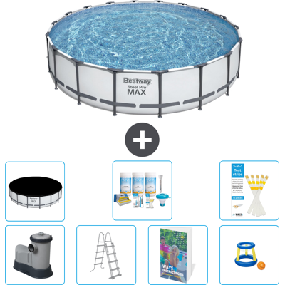 Bestway Piscina Steel Pro Max Rotonda - 549x122 Cm - 8-pezzi S548 Bestway Piscina Steel Pro Max Rotonda - 549x122 Cm - 8-pezzi S548