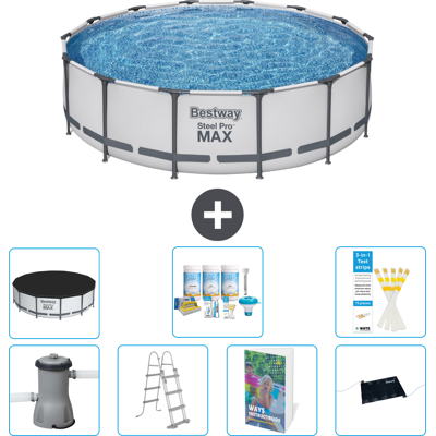 Bestway Piscina Steel Pro Max Rotonda - 427x122 Cm - 8-pezzi S632 Bestway Piscina Steel Pro Max Rotonda - 427x122 Cm - 8-pezzi S632