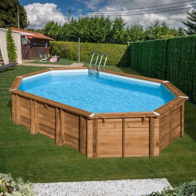 GRÉ Modello 790203 - Piscina in Legno Ovale Avocado GRÉ Modello 790203 - Piscina in Legno Ovale Avocado