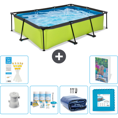 EXIT TOYS Exit-toys Piscina Exit Rettangolare - 300x200x65 Cm - 7-pezzi S188 EXIT TOYS Exit-toys Piscina Exit Rettangolare - 300x200x65 Cm - 7-pezzi S188