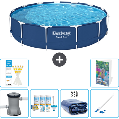 Bestway Piscina Steel Pro Rotonda - 396x84 Cm - 7-pezzi S310 Bestway Piscina Steel Pro Rotonda - 396x84 Cm - 7-pezzi S310