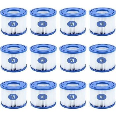 ABYSSE Confezione Da 8 Cartucce Filtro Per Piscina Di Tipo Vi Per Bestway Taglia 6 - 58323 ABYSSE Confezione Da 8 Cartucce Filtro Per Piscina Di Tipo Vi Per Bestway Taglia 6 - 58323
