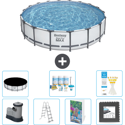 Bestway Piscina Steel Pro Max Rotonda - 549x122 Cm - 8-pezzi S581 Bestway Piscina Steel Pro Max Rotonda - 549x122 Cm - 8-pezzi S581