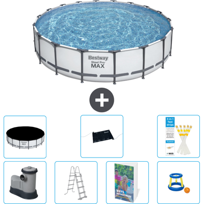 Bestway Piscina Steel Pro Max Rotonda - 549x122 Cm - 8-pezzi S559 Bestway Piscina Steel Pro Max Rotonda - 549x122 Cm - 8-pezzi S559