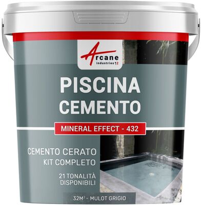 ARCANE INDUSTRIES Kit Microcemento Color Grigio Topo Per Piscina In Calcestruzzo - 32 M² Topo Grigio - ARCANE INDUSTRIES Kit Microcemento Color Grigio Topo Per Piscina In Calcestruzzo - 32 M² Topo Grigio -