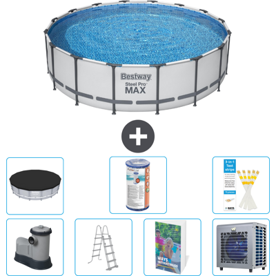 Bestway Piscina Steel Pro Max Rotonda - 488x122 Cm - 8-pezzi S551 Bestway Piscina Steel Pro Max Rotonda - 488x122 Cm - 8-pezzi S551