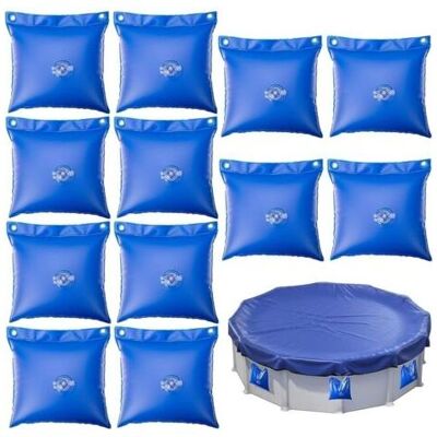 SCORPIO Set Di 12 Pesi Per Piscina: Pesi Quadrati Ad Acqua, Piccoli Sacchi D'Acqua In Pvc Spesso, Per Coperture Per Piscine, Per Appesantire I Teloni Della Piscina. SCORPIO Set Di 12 Pesi Per Piscina: Pesi Quadrati Ad Acqua, Piccoli Sacchi D'Acqua In Pvc Spesso, Per Coperture Per Piscine, Per Appesantire I Teloni Della Piscina.