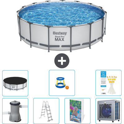 Bestway Piscina Steel Pro Max Rotonda - 488x122 Cm - 8-pezzi S535 Bestway Piscina Steel Pro Max Rotonda - 488x122 Cm - 8-pezzi S535