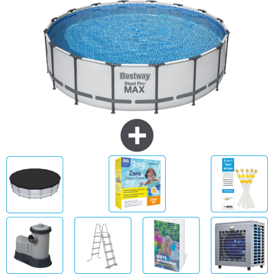 Bestway Piscina Steel Pro Max Rotonda - 488x122 Cm - 8-pezzi S606 Bestway Piscina Steel Pro Max Rotonda - 488x122 Cm - 8-pezzi S606