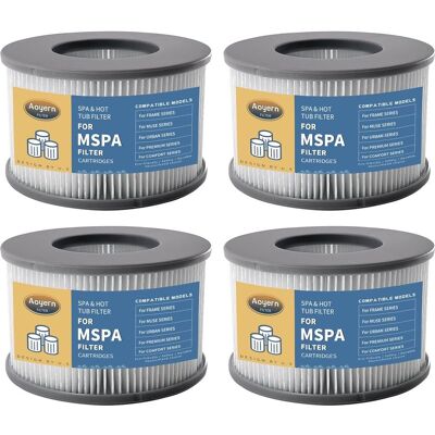 TAPWORKS Set Di 4 Cartucce Di Filtro Per Spa Mspa, La Sostituzione Del Filtro Per Piscina E Vasca Idromassaggio TAPWORKS Set Di 4 Cartucce Di Filtro Per Spa Mspa, La Sostituzione Del Filtro Per Piscina E Vasca Idromassaggio