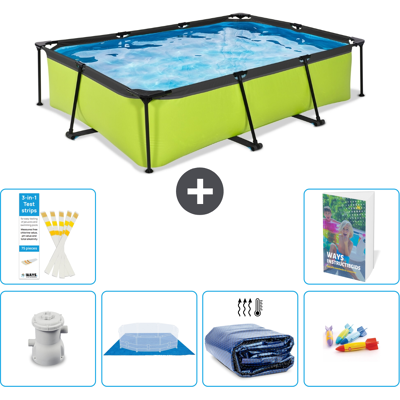 EXIT TOYS Exit-toys Piscina Exit Rettangolare - 300x200x65 Cm - 7-pezzi S220 EXIT TOYS Exit-toys Piscina Exit Rettangolare - 300x200x65 Cm - 7-pezzi S220
