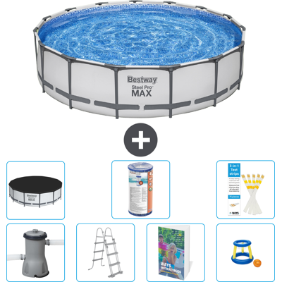 Bestway Piscina Steel Pro Max Rotonda - 457x122 Cm - 8-pezzi S541 Bestway Piscina Steel Pro Max Rotonda - 457x122 Cm - 8-pezzi S541