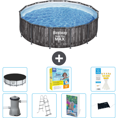 Bestway Piscina Steel Pro Max Rotonda - 427x107 Cm - 8-pezzi S582 Bestway Piscina Steel Pro Max Rotonda - 427x107 Cm - 8-pezzi S582