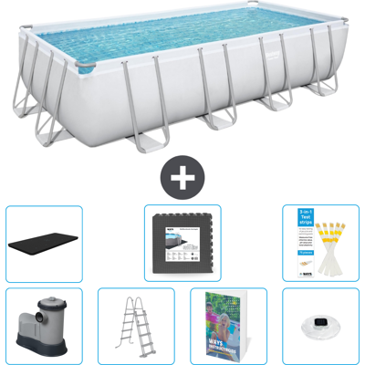 Bestway Piscina Power Steel Rettangolare - 549x274x122 Cm - 8-pezzi S608 Bestway Piscina Power Steel Rettangolare - 549x274x122 Cm - 8-pezzi S608