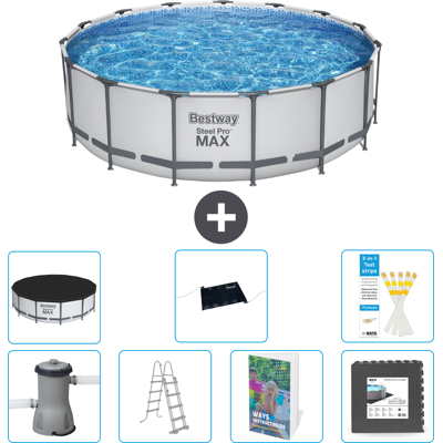 Bestway Piscina Steel Pro Max Rotonda - 488x122 Cm - 8-pezzi S543 Bestway Piscina Steel Pro Max Rotonda - 488x122 Cm - 8-pezzi S543