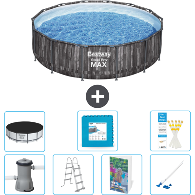 Bestway Piscina Steel Pro Max Rotonda - 427x107 Cm - 8-pezzi S531 Bestway Piscina Steel Pro Max Rotonda - 427x107 Cm - 8-pezzi S531