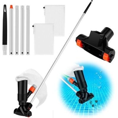 BRAST Pulitore Per Piscine Ymyny, Pulitore Manuale Per Piscine Fuori Terra Con Spazzola, 5 Aste E 2 Sacchetti A Rete, Pulitore Per Vasche Idromassaggio Con Spazzole Per La Pulizia Della Piscina BRAST Pulitore Per Piscine Ymyny, Pulitore Manuale Per Piscine Fuori Terra Con Spazzola, 5 Aste E 2 Sacchetti A Rete, Pulitore Per Vasche Idromassaggio Con Spazzole Per La Pulizia Della Piscina