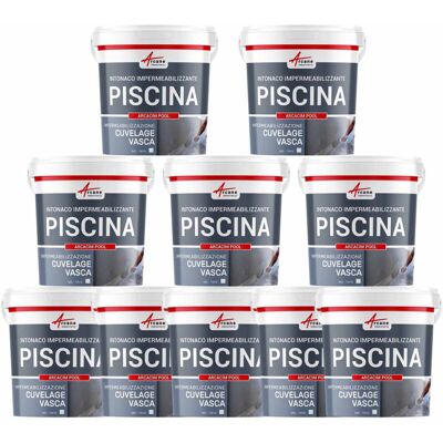 ARCANE INDUSTRIES Rivestimento Impermeabile Per Piscine, Vasca: Arcacim Pool - 10 X 25 Kg Bianco - ARCANE INDUSTRIES Rivestimento Impermeabile Per Piscine, Vasca: Arcacim Pool - 10 X 25 Kg Bianco -