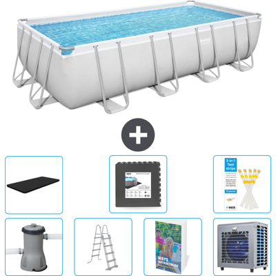 Bestway Piscina Power Steel Rettangolare - 488x244x122 Cm - 8-pezzi S538 Bestway Piscina Power Steel Rettangolare - 488x244x122 Cm - 8-pezzi S538