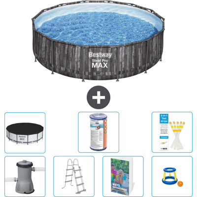 Bestway Piscina Steel Pro Max Rotonda - 427x107 Cm - 8-pezzi S541 Bestway Piscina Steel Pro Max Rotonda - 427x107 Cm - 8-pezzi S541