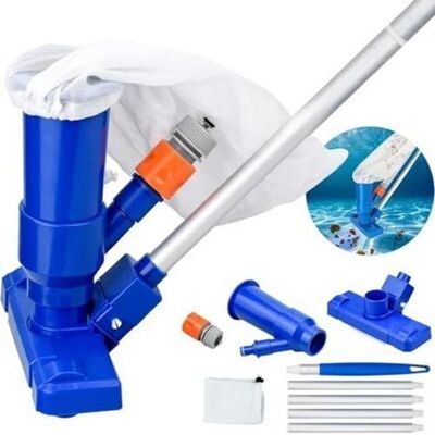 ABYSSE Pulitore Per Piscine, Pulitore Portatile Per Piscine Con Asta Telescopica Per La Pulizia Della Piscina – Blu ABYSSE Pulitore Per Piscine, Pulitore Portatile Per Piscine Con Asta Telescopica Per La Pulizia Della Piscina – Blu
