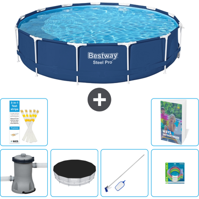 Bestway Piscina Steel Pro Rotonda - 396x84 Cm - 7-pezzi S299 Bestway Piscina Steel Pro Rotonda - 396x84 Cm - 7-pezzi S299