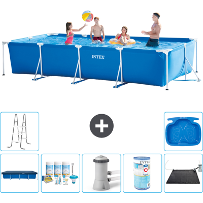 Intex Piscina Con Struttura Rettangolare - 450x220x84 Cm - 7-pezzi S30259 Intex Piscina Con Struttura Rettangolare - 450x220x84 Cm - 7-pezzi S30259