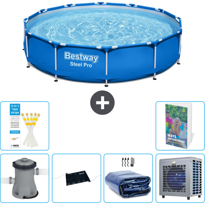 Bestway Piscina Steel Pro Rotonda - 366x76 Cm - 7-pezzi S216 Bestway Piscina Steel Pro Rotonda - 366x76 Cm - 7-pezzi S216