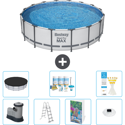 Bestway Piscina Steel Pro Max Rotonda - 488x122 Cm - 8-pezzi S576 Bestway Piscina Steel Pro Max Rotonda - 488x122 Cm - 8-pezzi S576