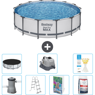 Bestway Piscina Steel Pro Max Rotonda - 427x122 Cm - 8-pezzi S649 Bestway Piscina Steel Pro Max Rotonda - 427x122 Cm - 8-pezzi S649