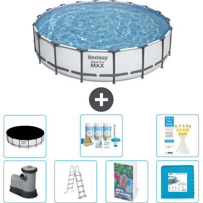 Bestway Piscina Steel Pro Max Rotonda - 549x122 Cm - 8-pezzi S536 Bestway Piscina Steel Pro Max Rotonda - 549x122 Cm - 8-pezzi S536