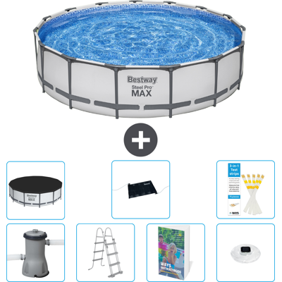 Bestway Piscina Steel Pro Max Rotonda - 457x122 Cm - 8-pezzi S598 Bestway Piscina Steel Pro Max Rotonda - 457x122 Cm - 8-pezzi S598