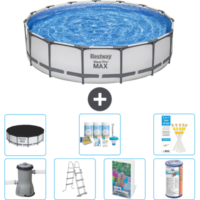 Bestway Piscina Steel Pro Max Rotonda - 457x122 Cm - 8-pezzi S556 Bestway Piscina Steel Pro Max Rotonda - 457x122 Cm - 8-pezzi S556