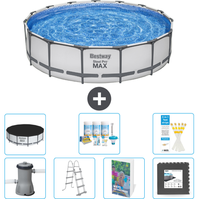 Bestway Piscina Steel Pro Max Rotonda - 457x122 Cm - 8-pezzi S581 Bestway Piscina Steel Pro Max Rotonda - 457x122 Cm - 8-pezzi S581