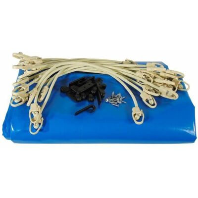 UBBINK Copertura Invernale E Di Sicurezza Per Piscina In Legno - - Rettangolare 350x650 - Blu - Spessore 550gr UBBINK Copertura Invernale E Di Sicurezza Per Piscina In Legno - - Rettangolare 350x650 - Blu - Spessore 550gr