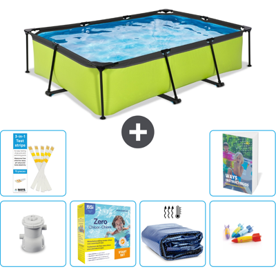 EXIT TOYS Exit-toys Piscina Exit Rettangolare - 300x200x65 Cm - 7-pezzi S181 EXIT TOYS Exit-toys Piscina Exit Rettangolare - 300x200x65 Cm - 7-pezzi S181