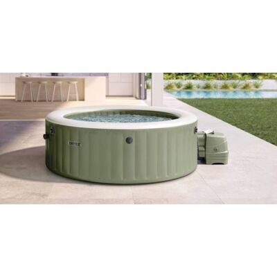 Intex Spa Gonfiabile A 6 Posti Con Idromassaggio, Colore Oliva - Intex Spa Gonfiabile A 6 Posti Con Idromassaggio, Colore Oliva -