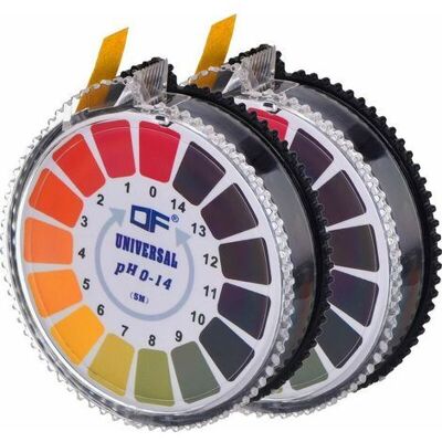ABYSSE Carta Reattiva Per Il Ph, Strisce Reattive (2 Rotoli), Strisce Reattive Per Il Ph Delle Piscine, Indicatore Di Ph, Intervallo Di Misurazione 0–14 ABYSSE Carta Reattiva Per Il Ph, Strisce Reattive (2 Rotoli), Strisce Reattive Per Il Ph Delle Piscine, Indicatore Di Ph, Intervallo Di Misurazione 0–14