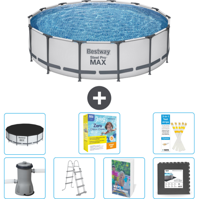 Bestway Piscina Steel Pro Max Rotonda - 427x122 Cm - 8-pezzi S607 Bestway Piscina Steel Pro Max Rotonda - 427x122 Cm - 8-pezzi S607