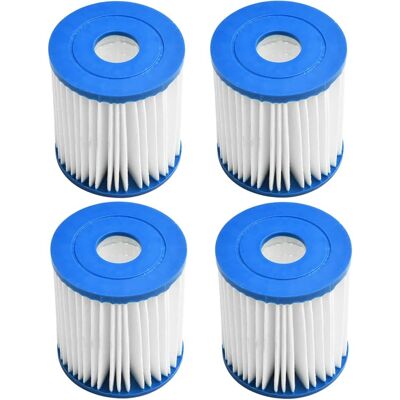 HABITEX Set Di 4 Filtri Di Ricambio Per Piscina Intex 28601/28602, Per Set Intex Tipo H 29007e - Per Piscine Fuori Terra. HABITEX Set Di 4 Filtri Di Ricambio Per Piscina Intex 28601/28602, Per Set Intex Tipo H 29007e - Per Piscine Fuori Terra.