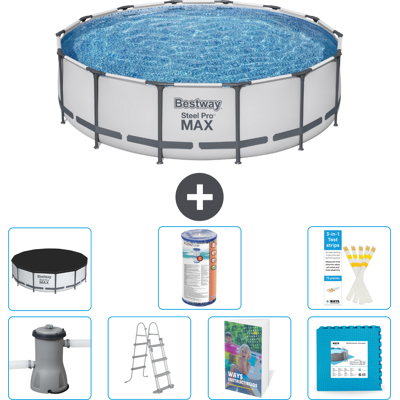 Bestway Piscina Steel Pro Max Rotonda - 427x122 Cm - 8-pezzi S602 Bestway Piscina Steel Pro Max Rotonda - 427x122 Cm - 8-pezzi S602