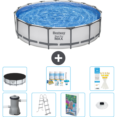 Bestway Piscina Steel Pro Max Rotonda - 457x122 Cm - 8-pezzi S576 Bestway Piscina Steel Pro Max Rotonda - 457x122 Cm - 8-pezzi S576