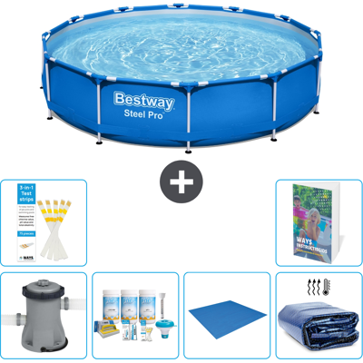 Bestway Piscina Steel Pro Rotonda - 366x76 Cm - 7-pezzi S289 Bestway Piscina Steel Pro Rotonda - 366x76 Cm - 7-pezzi S289